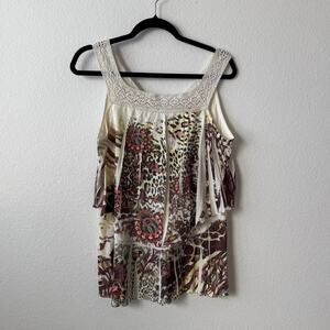 Vintage cheetah print and floral